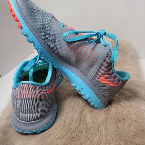 Nike Lite Run 2 Womens Running Shoes Sneakers Turquoise Gray Size 9 - Picture 7 of 11